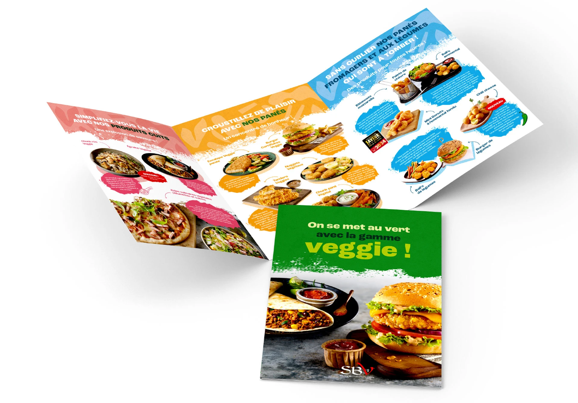 Une plaquette claire et impactante pour une offre veggie