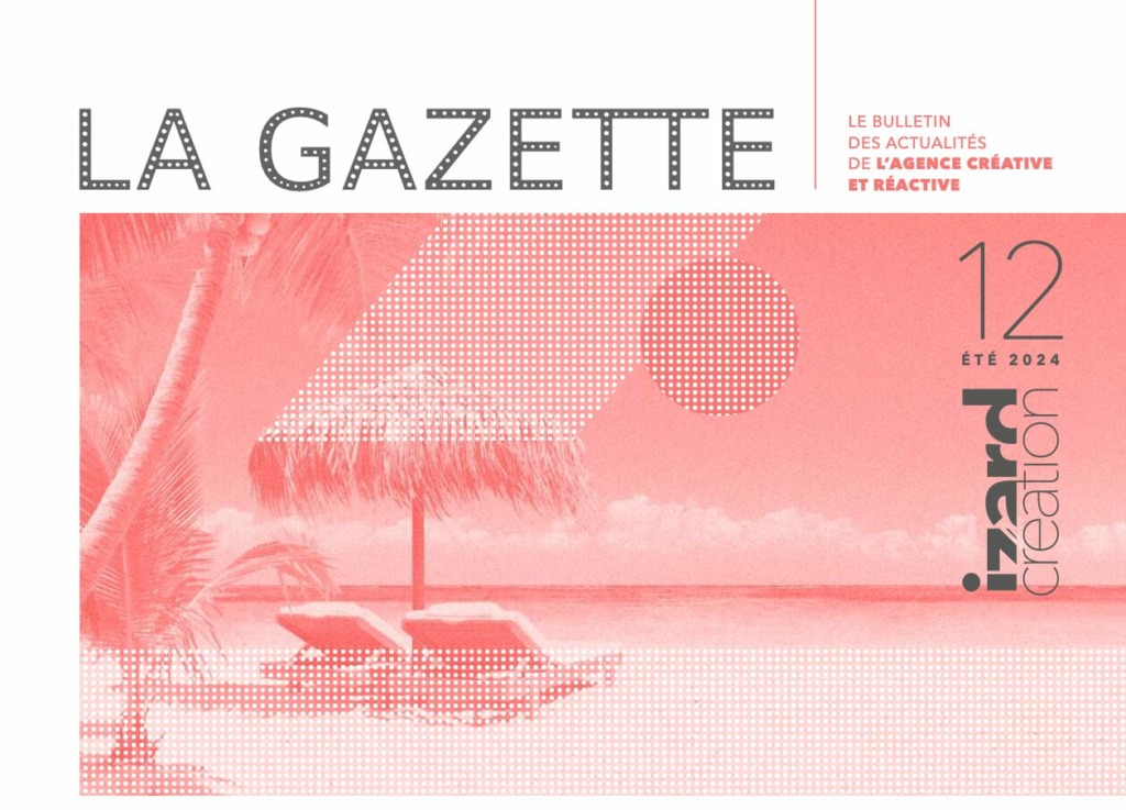 Couverture gazette studio graphique izard création été 2024