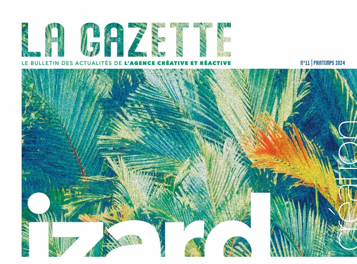Couverture gazette studio graphique izard création printemps 2024