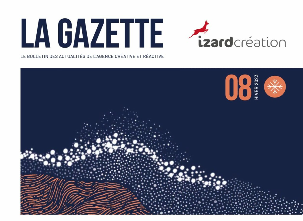 Couverture gazette studio graphique izard création hiver 2023