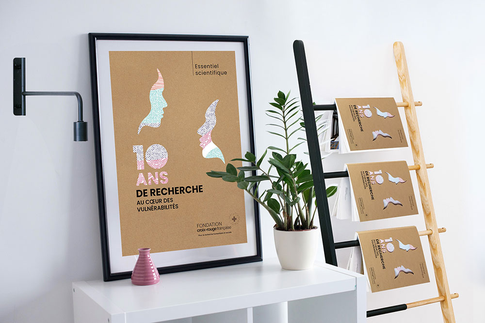 création graphique pour les 10 ans de la fondation croix rouge