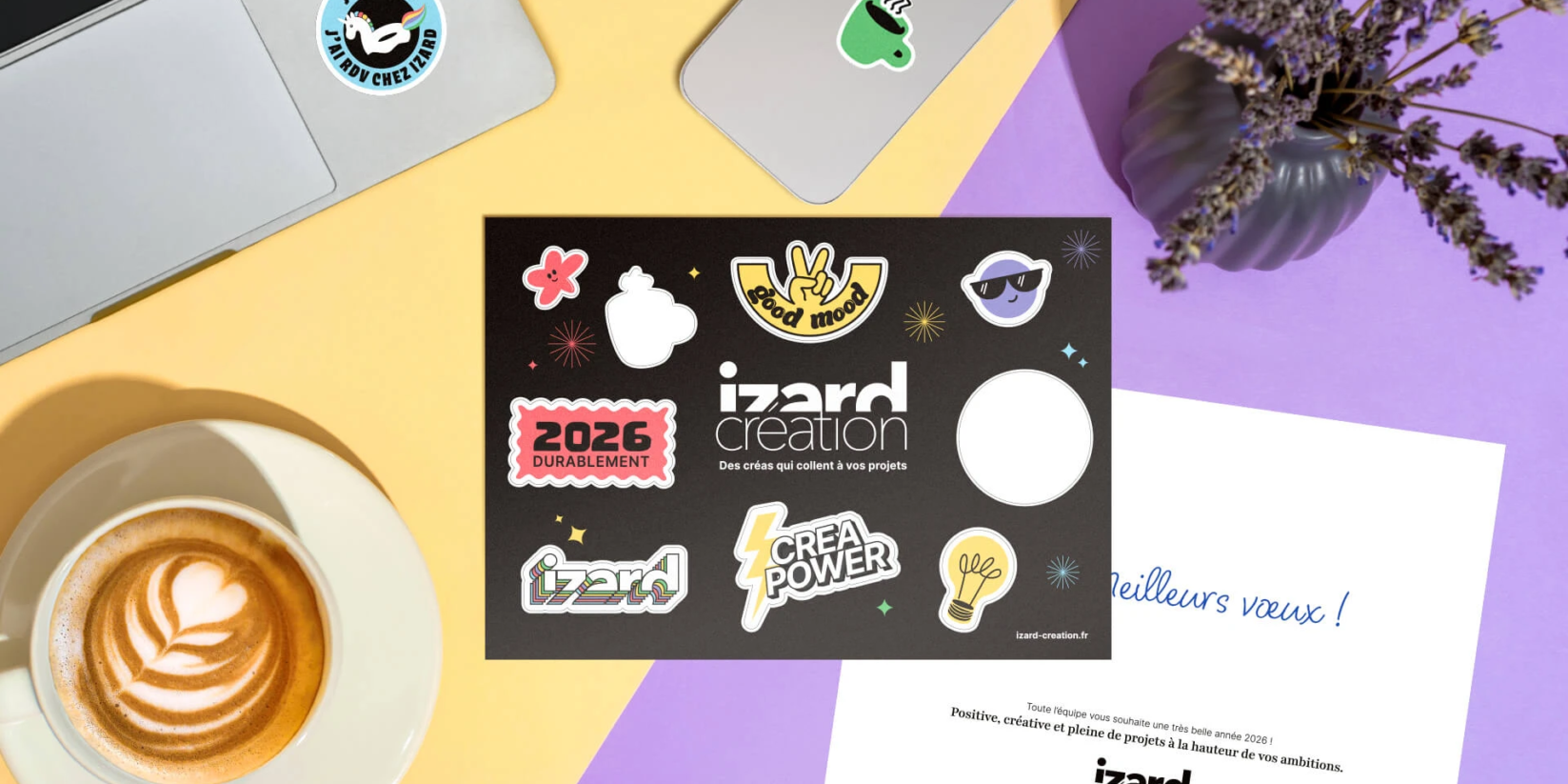 Des stickers pour souhaiter 2026